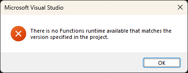 Error Dialog